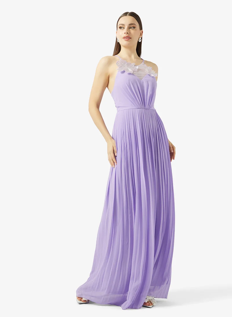 Ella Limited Edition Pleated Dress With Back Tie Up